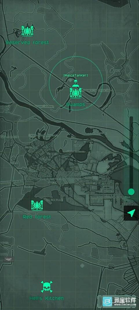 区域移动界面