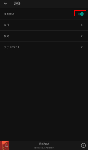 夜间模式开关