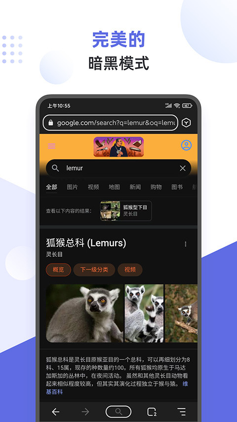 狐猴浏览器app安卓版下载安装截图